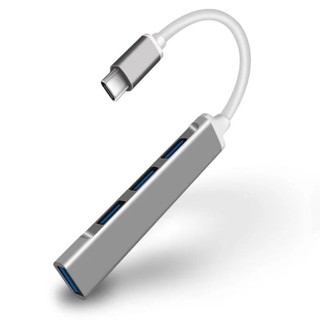 Hub USB Tipo C 4 Portas 3.0 e 2.0 Adaptador Notebook PC Expansor USB Alta Velocidade