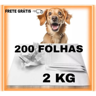 Jornal Pet  2KG, Tapete Pet Biodegradável FOLHAS GRANDES 50X70 sem Impressão Promoção ENVIO IMEDIATO em Oferta na Shopee