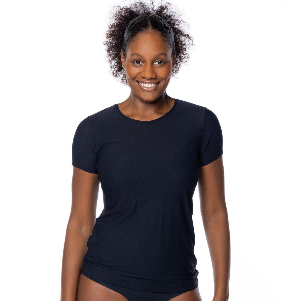 Imagem Camiseta Baby Look Crepe Active Preto