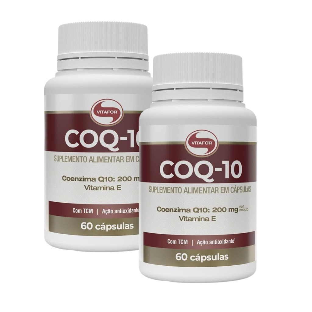 Kit 3 Un - Coenzima Q10 200mg 60 Cápsulas Vitafor