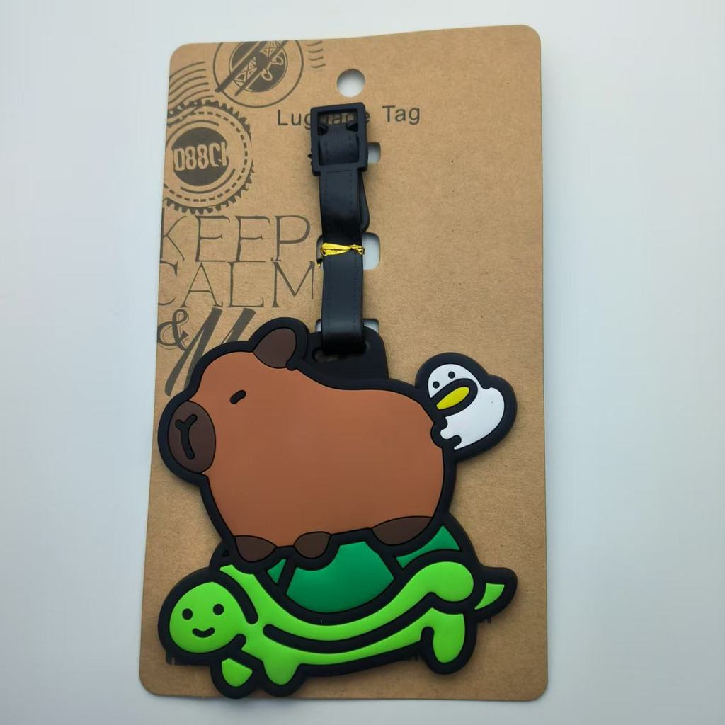 Etiqueta de mochila de capivara IYHA