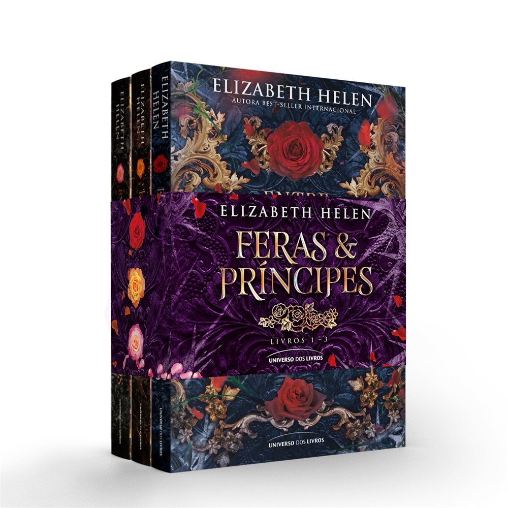 Capa do livro Livro - Kit Feras e Príncipes - Livros 1 - 3 - Novo - Editora Universo dos Livros -