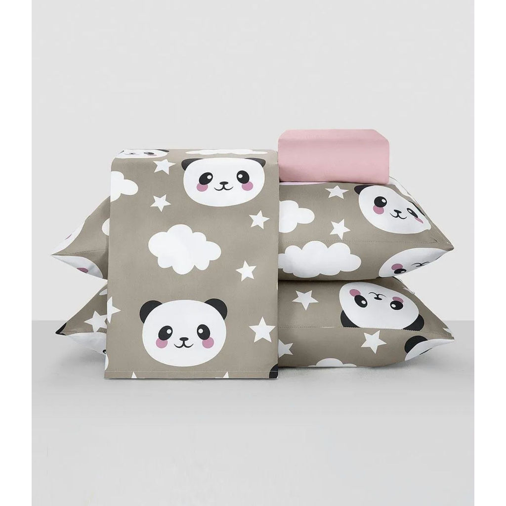 Jogo De Cama Solteiro 3 Peças Lar E Lazer Cinza em Oferta na Shopee