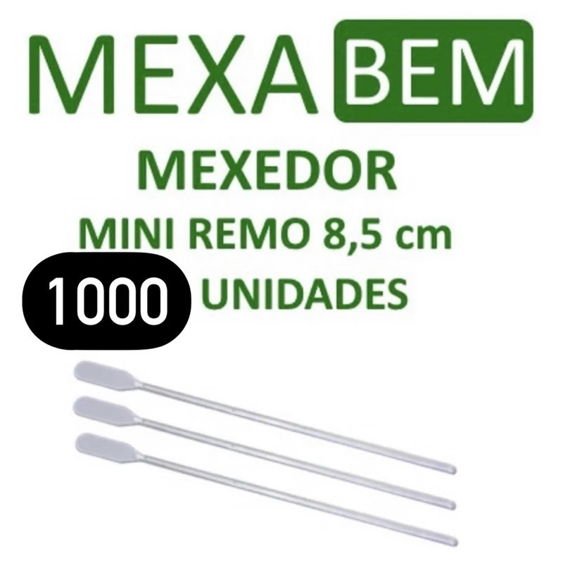 Mexedor Cristal 8,5cm Mini Remo Café Chá Mexa Bem
