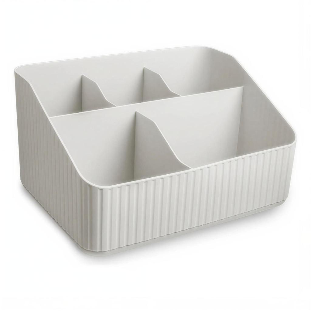 Organizador Com Divisorias Cinza Cl 1217 - Usual Utilidades
