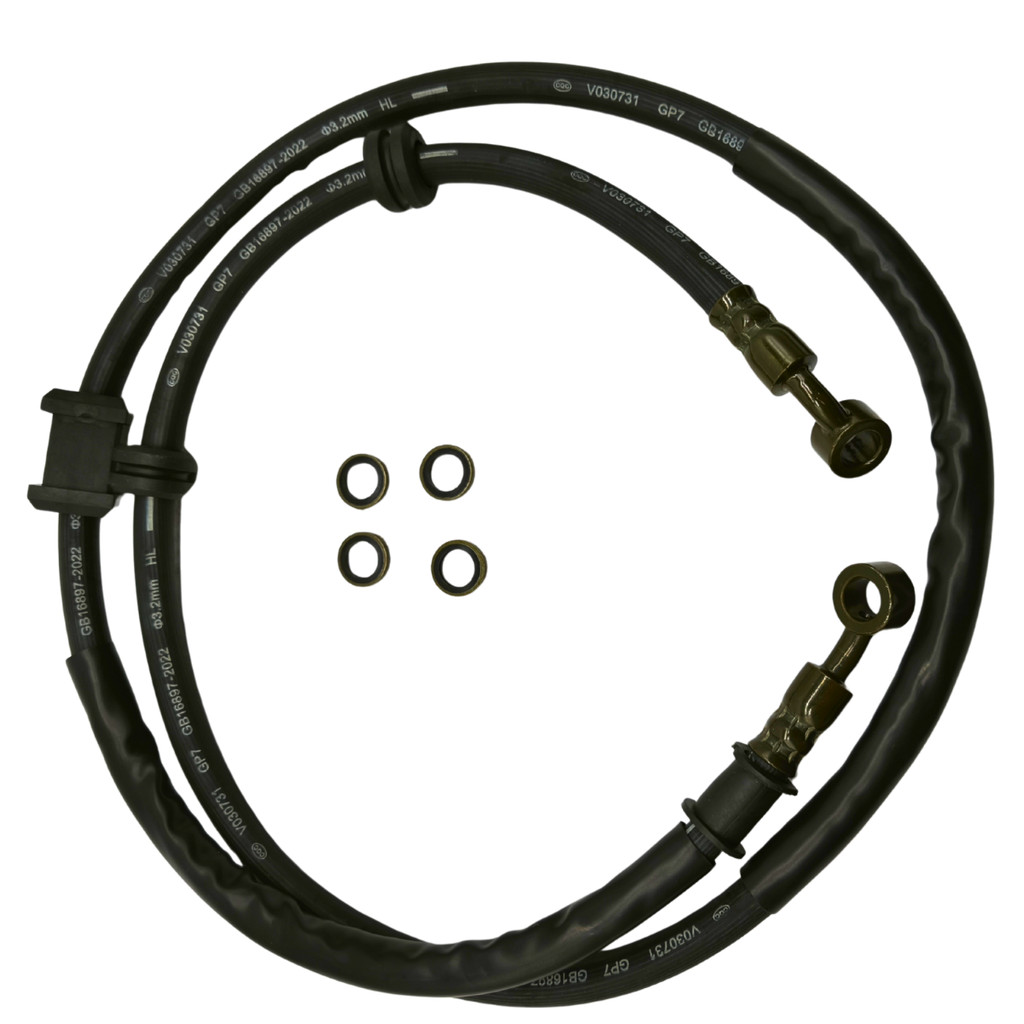 Mangueira cabo Flexível freio dianteiro + Arruelas de Vedação Honda Xre 300 10/18 ( Sem ABS )