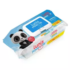 TOALHINHAS UMEDECIDAS LUNIS PEQUENINOS COM 100 UNIDADES