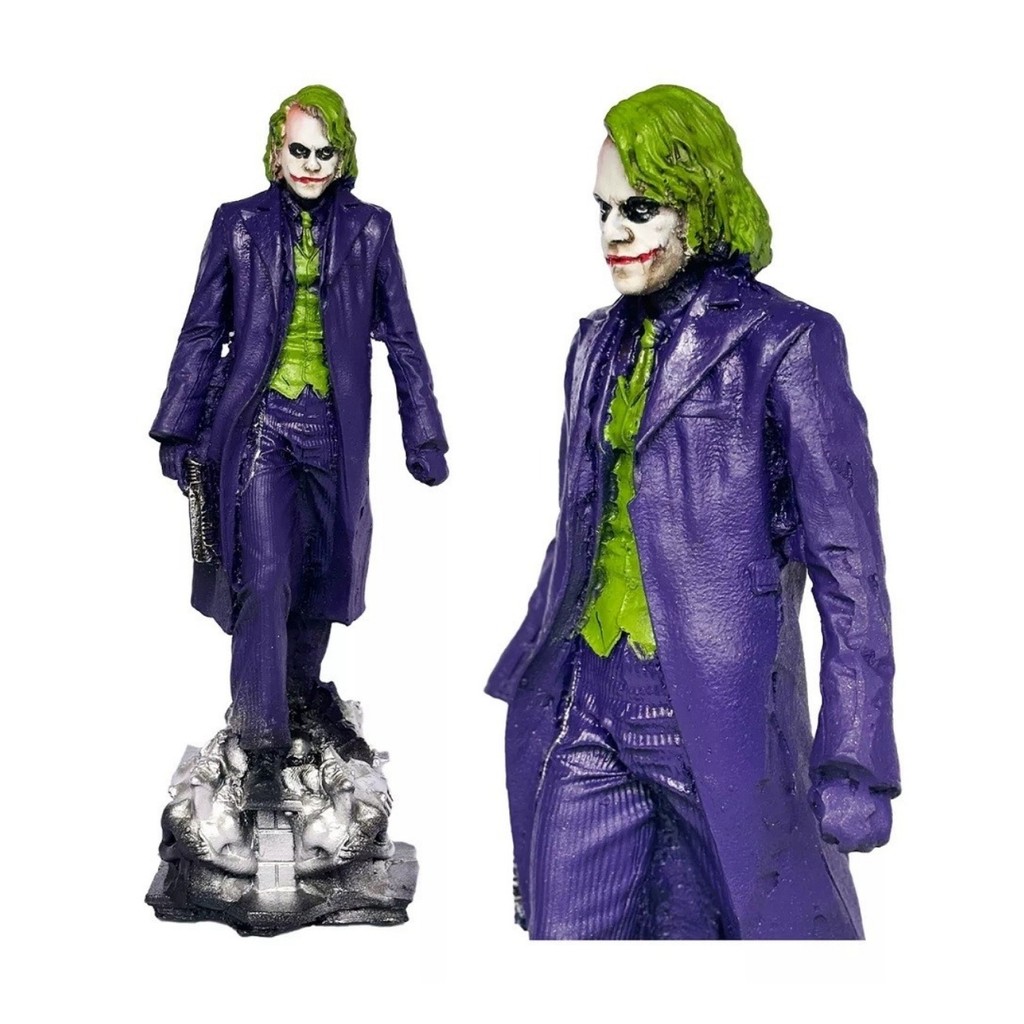 Estátua Boneco Action Figure Coringa Prédio DC Batman Resina Geek Gamer Colecionável