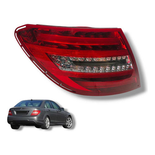 Lanterna Traseira Mercedes C180 C200 2013 Led Esquerda Det Esquerdo/motorista Vermelho