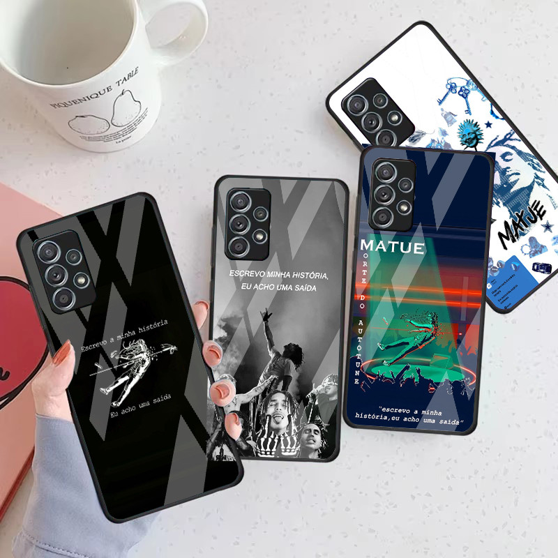 matue 07 Capa De Telefone De Vidro Para Samsung Galaxy A16 A15 A25 A35 A55 A53 A54 A34 A14 A32 A52 4G 5G A56 A54