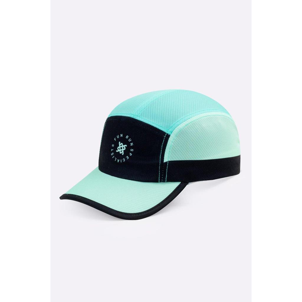 Boné para Corrida HUPI Run Fast Preto e Verde