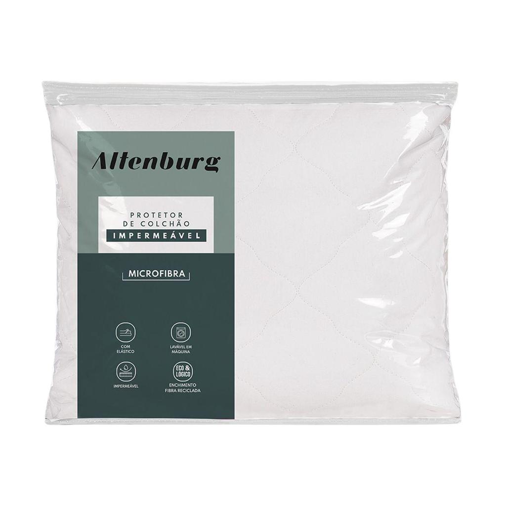 Protetor de Colchão Microfibra Impermeável Antialérgico com Elástico Capa Solteiro Altenburg