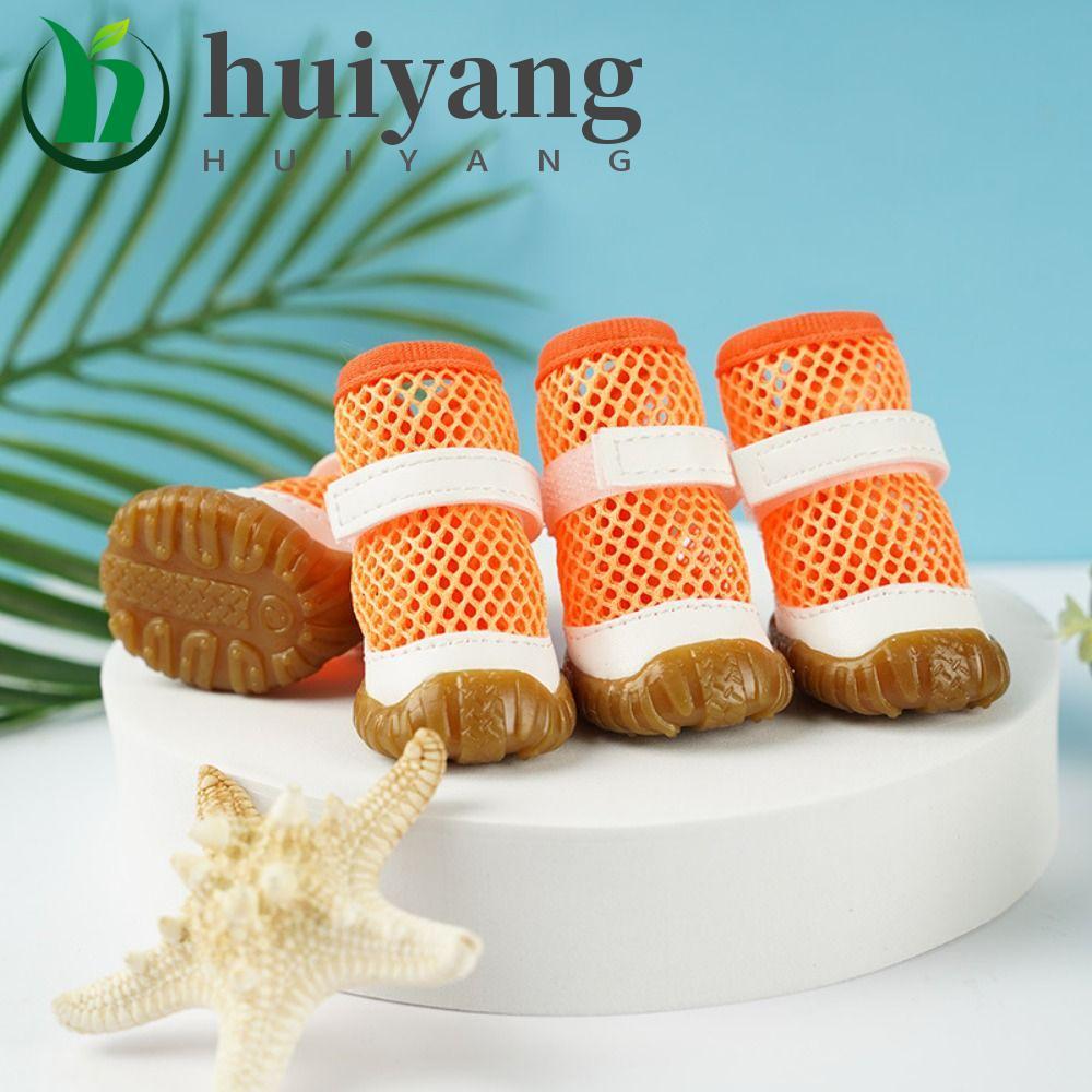 HUIYANG Sapatos De Rede Para Cães , Macios E Respiráveis Ocos Sandálias Antiderrapantes Gatos Em PVC