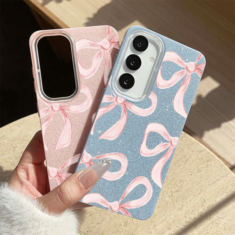 Rosa Arcos Capa Capinha Para Samsung Galaxy A16 S25 S26 A03 A05 A15 A17 A32 A34 A36 A56 S20 S21 S23 S34 FE ULTRA Glitter