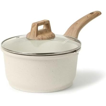 Conjuntos De Panelas De Molho CAROTE 2Qt Com Tampa Antiaderentes Conjunto Bico Para Servir Panela De Cozinha Pequena , C