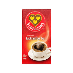 3 Corações Extraforte Café Torrado e Moído