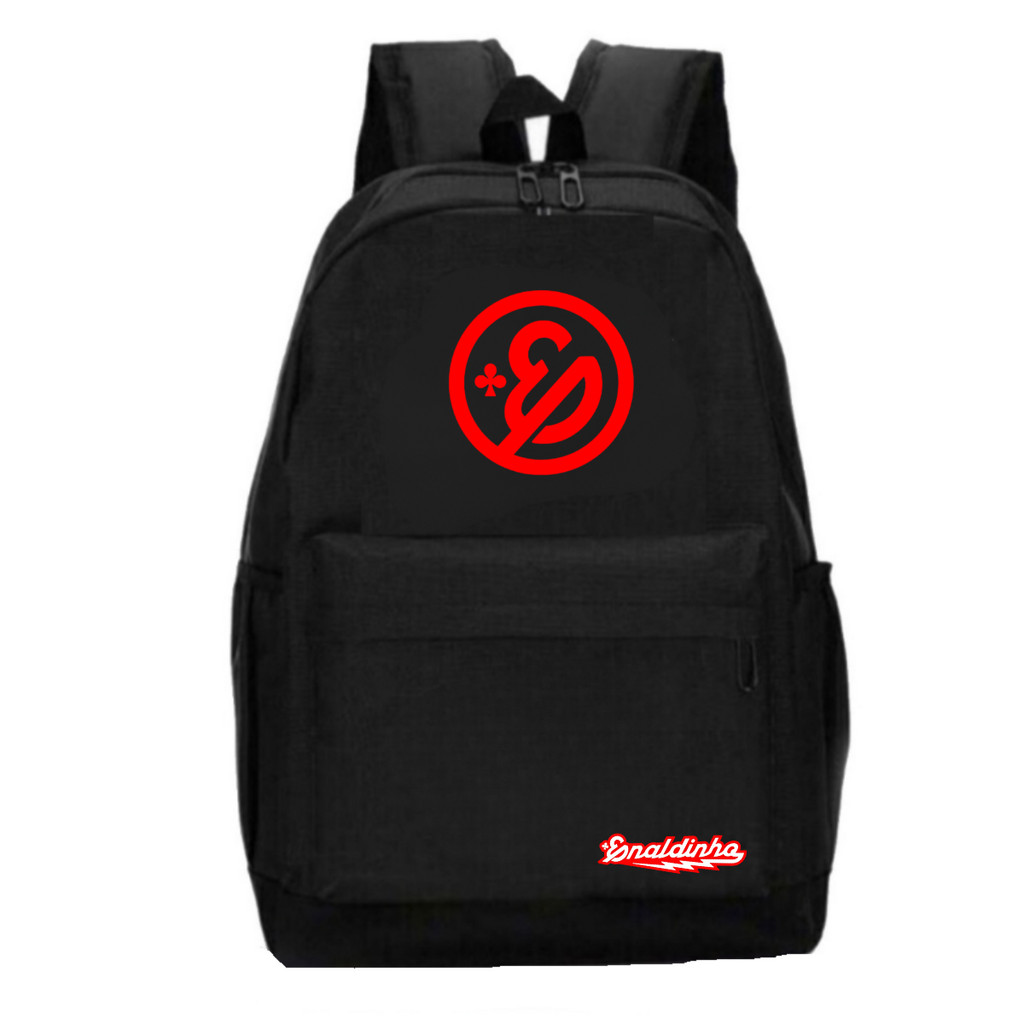 Mochila Enaldinho Youtuber Leve Grande Espaçosa Reforçada Preta em Oferta na Shopee