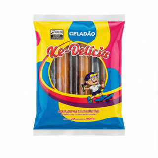Geladão Gelinho Sacolé 100 Unidades 90ml Sabores Variados Refrescante Festa Lanche Gelado Infantil em Oferta na Shopee