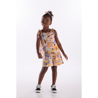 Conjunto Menina com Blusa e Short Três e Já em Oferta na Shopee