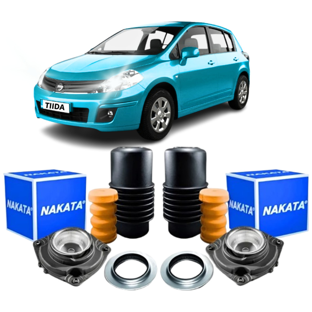 Kit Coxim Nakata Amortecedor Dianteiro Nissan Tiida 2008 2009 2010 2011 2012 2013