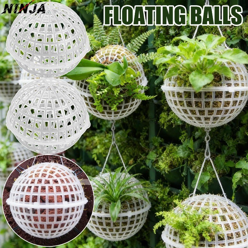 10-5 Unidades De Bolas Flutuantes Para Plantio-Suprimentos De Jardim-Bola De Plantador Suspensa De Plástico-Com Furo De 