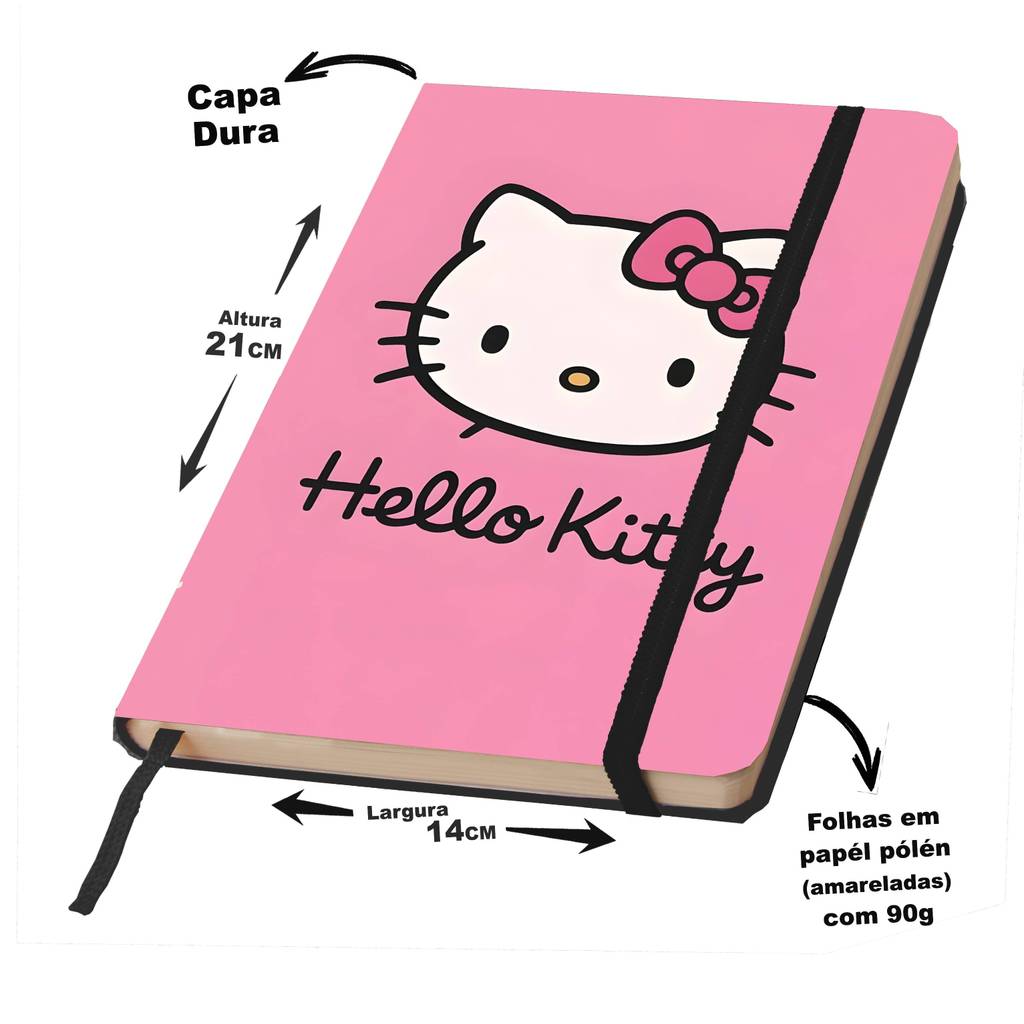 Caderno SKETCHBOOK  HELLO KITTY para desenho e anotações em Oferta na Shopee