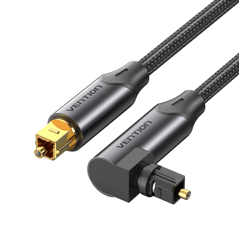 Cabo De Áudio Fibra Óptica 90º Toslink Spdif 3 Metro Vention