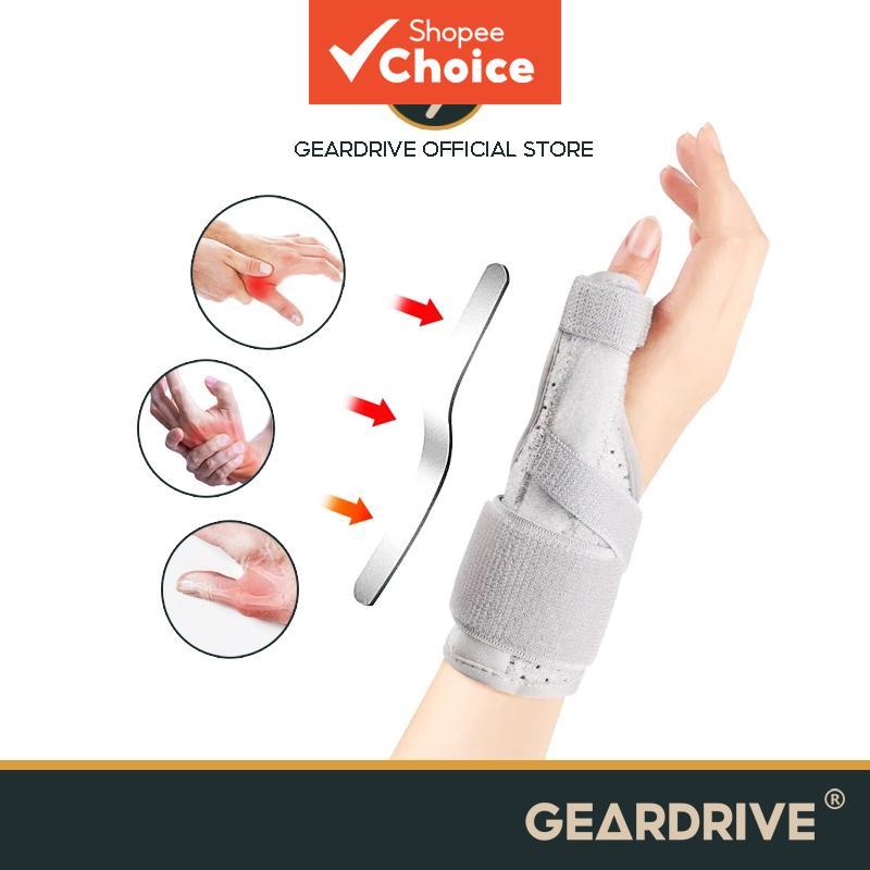 GEARDRIVE Suporte para Polegar e Pulso, Tala para Polegar com Compressão e Suporte de Alumínio para Artrite, Tendinite,