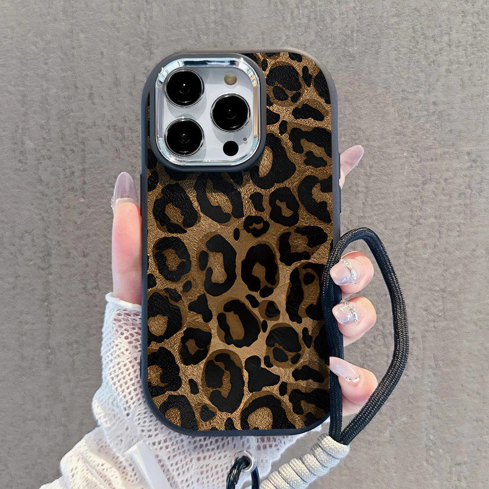Capinha Capa Para iPhone XR XS MAX 11 12 13 14 15 16 17 PRO MAX 14 15 16 PLUS Estampa de leopardo em Oferta na Shopee