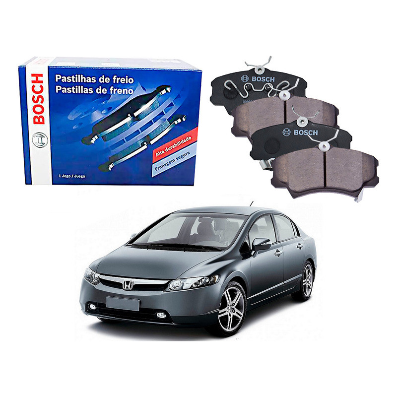 Pastilha Freio Dianteira Bosch New Civic 1.8 2006 A 2011 em Oferta na Shopee