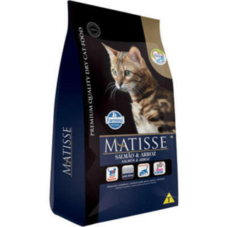 Matisse para Gatos Adultos de Todas as Raças Sabor Salmão e Arroz 7,5Kg em Oferta na Shopee