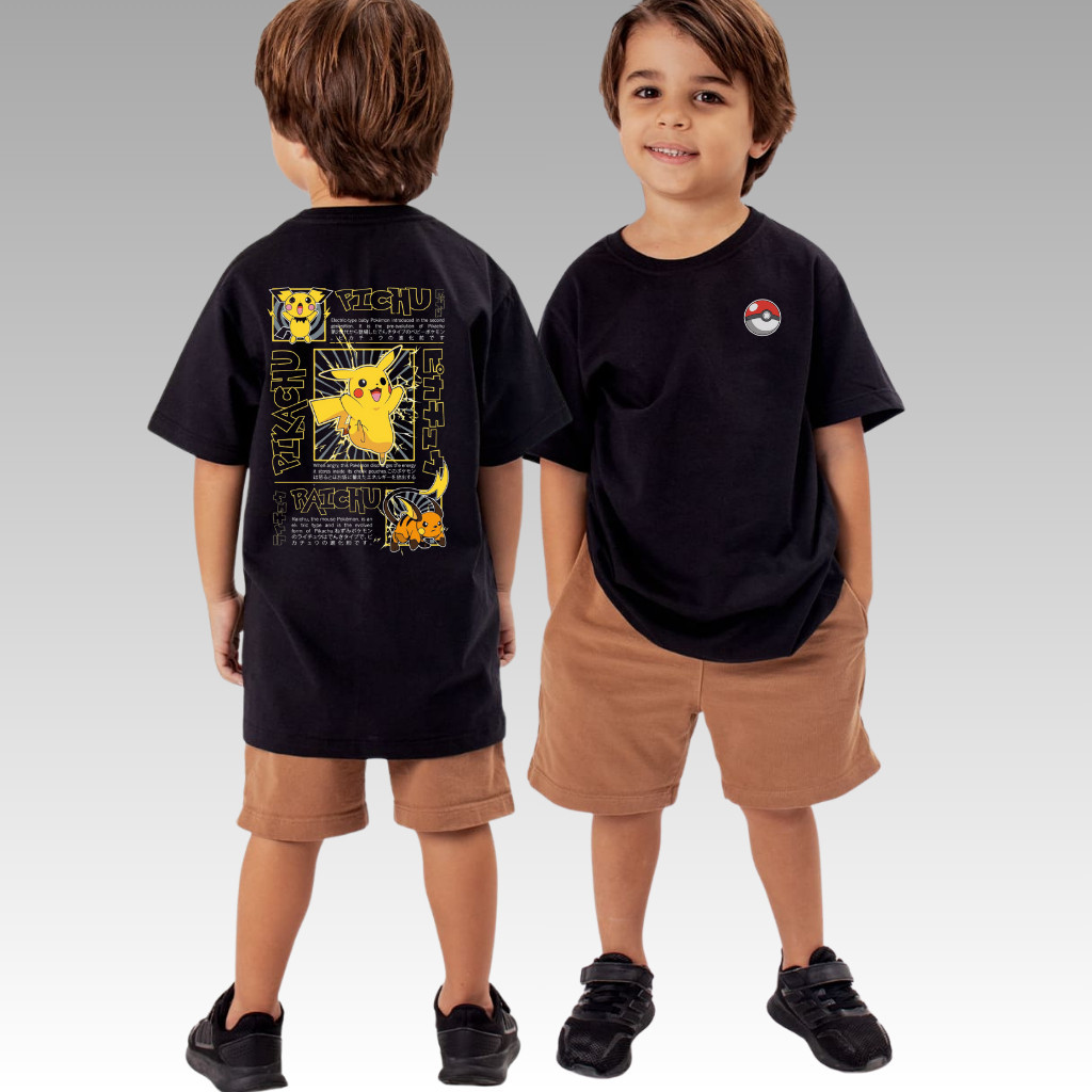 Camiseta Pokémon Squirtle Infantil Algodão Evoluções  Camiseta infantil tam 2 ao 14 streetwear