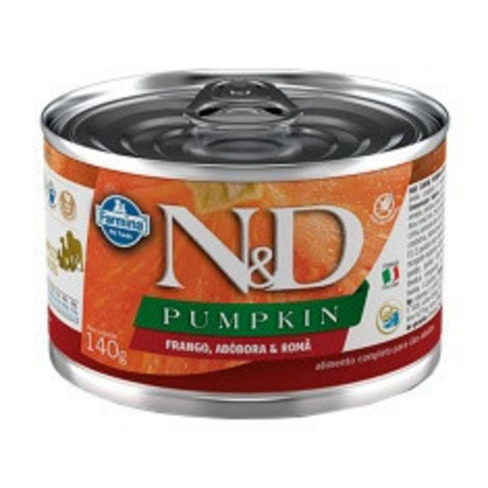 N&D Pumpkin para Cães Adultos de Todas as Raças Sabor Frango, Romã e Blueberry 140g