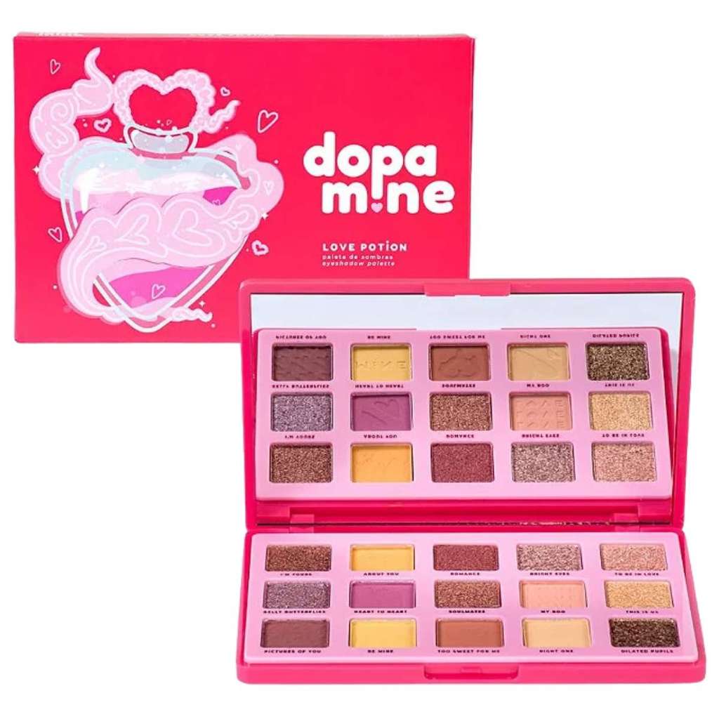 Paleta de sombras ruby rose love potion dopamine hbf2609