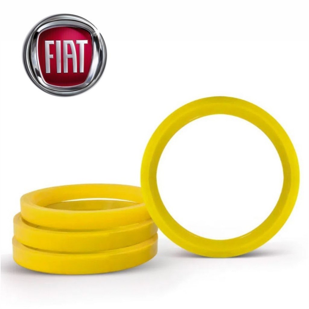 Kit 4 Anel Centralizador Fiat De Rodas Esportiva Liga Leve 71,9mm