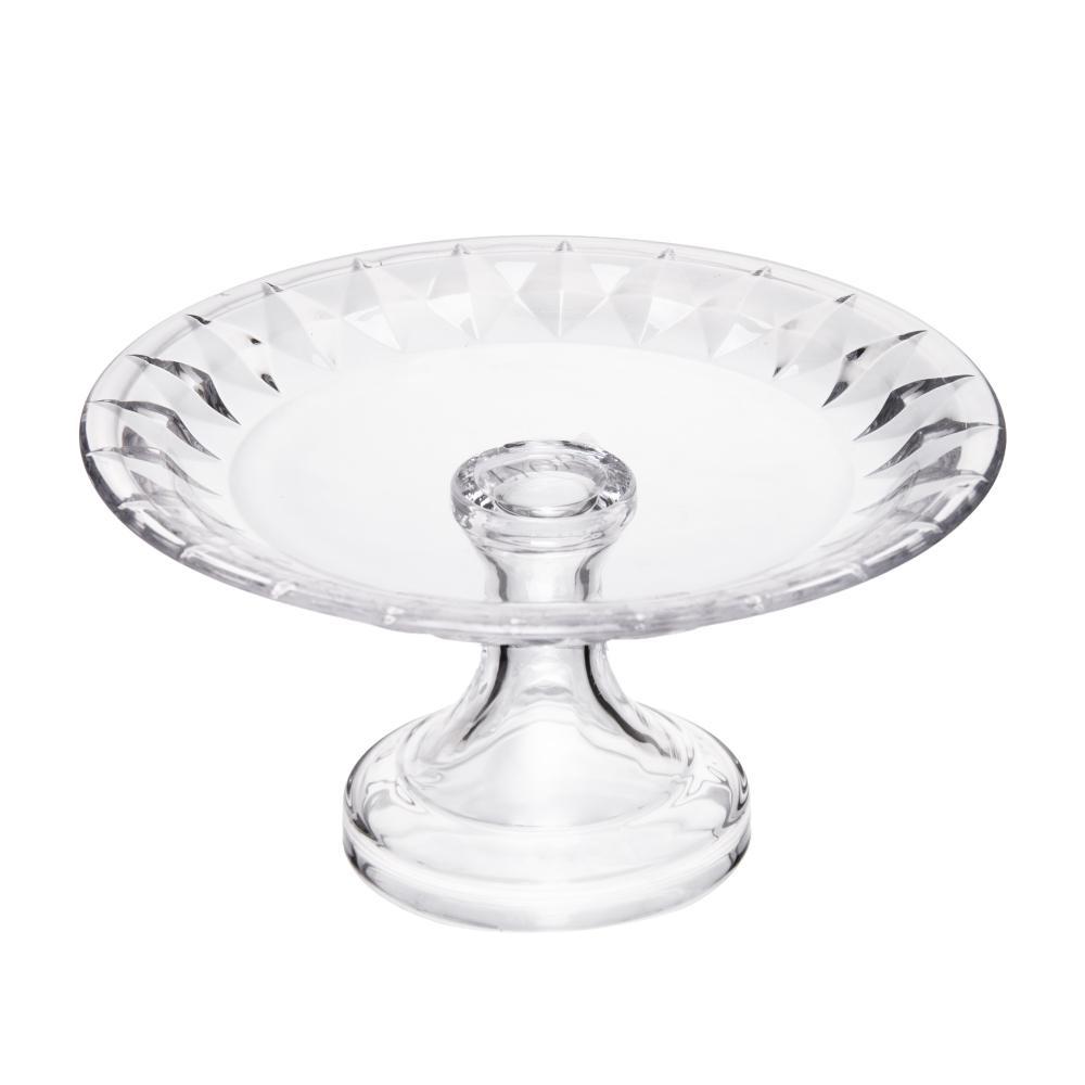 Prato com Pé Diamond 18,5cm x 9,5cm Cristal Lyor