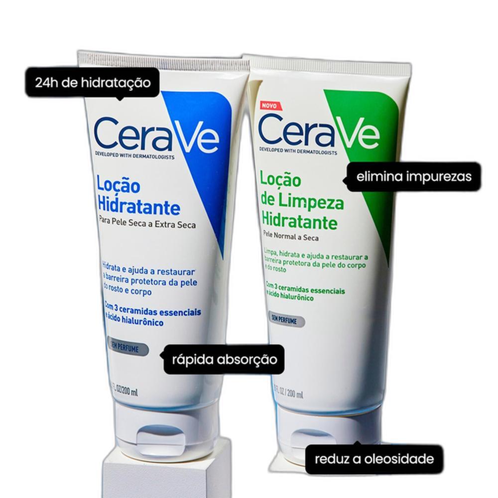 CeraVe - Loção de Limpeza Hidratante Facial e Corporal para Pele Normal a Seca 200ml — imagem 2 de 2