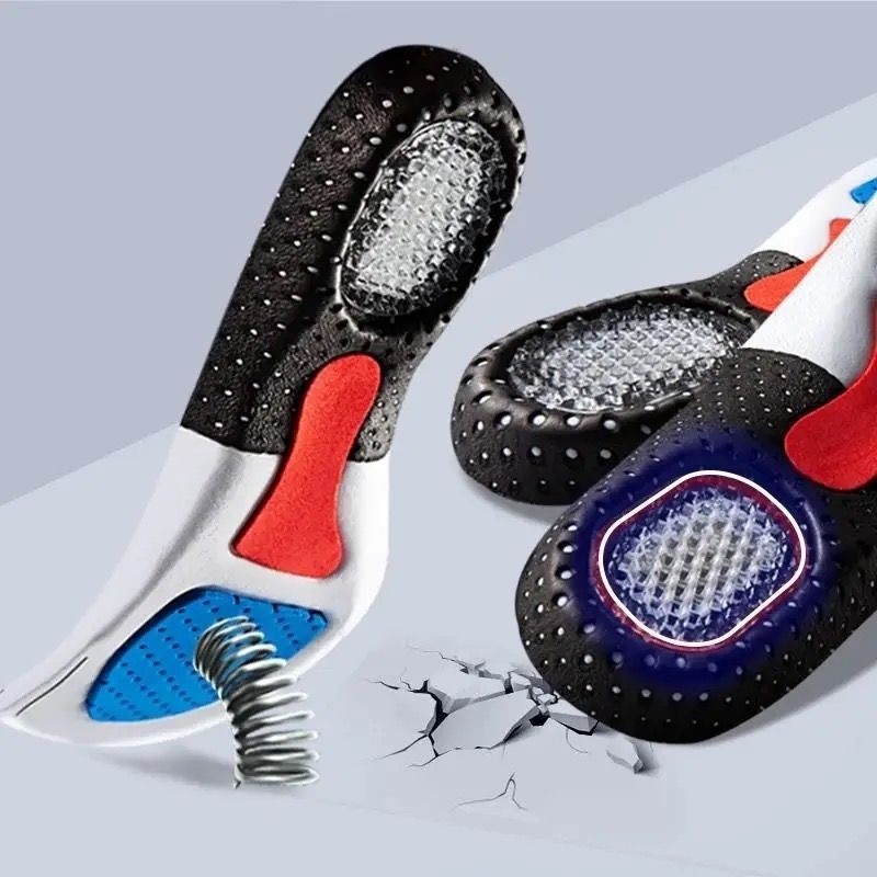 Palmilha Unisex Inteira Ortopédica G Gel Esporão Ventilação Absorvedora De Impacto Gel