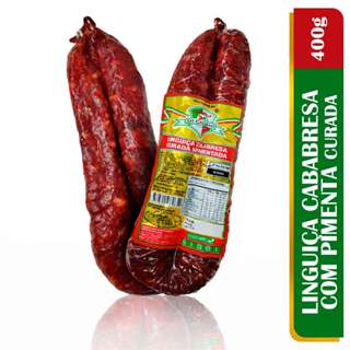 Linguiça Calabresa Curada (com Pimenta) 400g - Di Callani em Oferta na Shopee