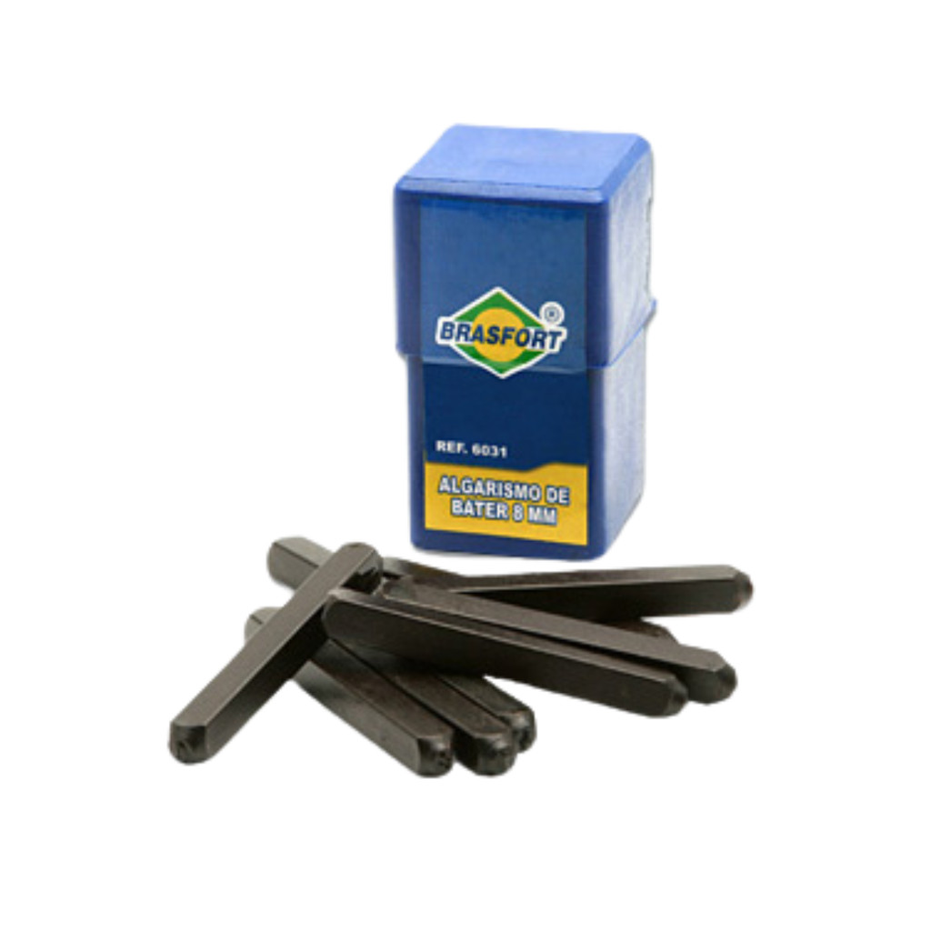 Punção Marcador Numérico 8mm Brasfort