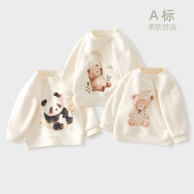Bebê topos médio pequeno crianças primavera outono inverno meninos meninas camisolas crianças Pullovers primavera outono