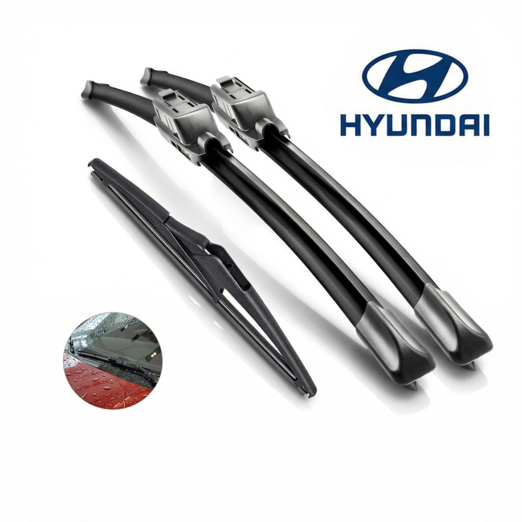 Jogo Palhetas Limpador de Parabrisa Silicone Chuva Hyundai Hb20 Sonata Azera Creta Tucson Veloster
