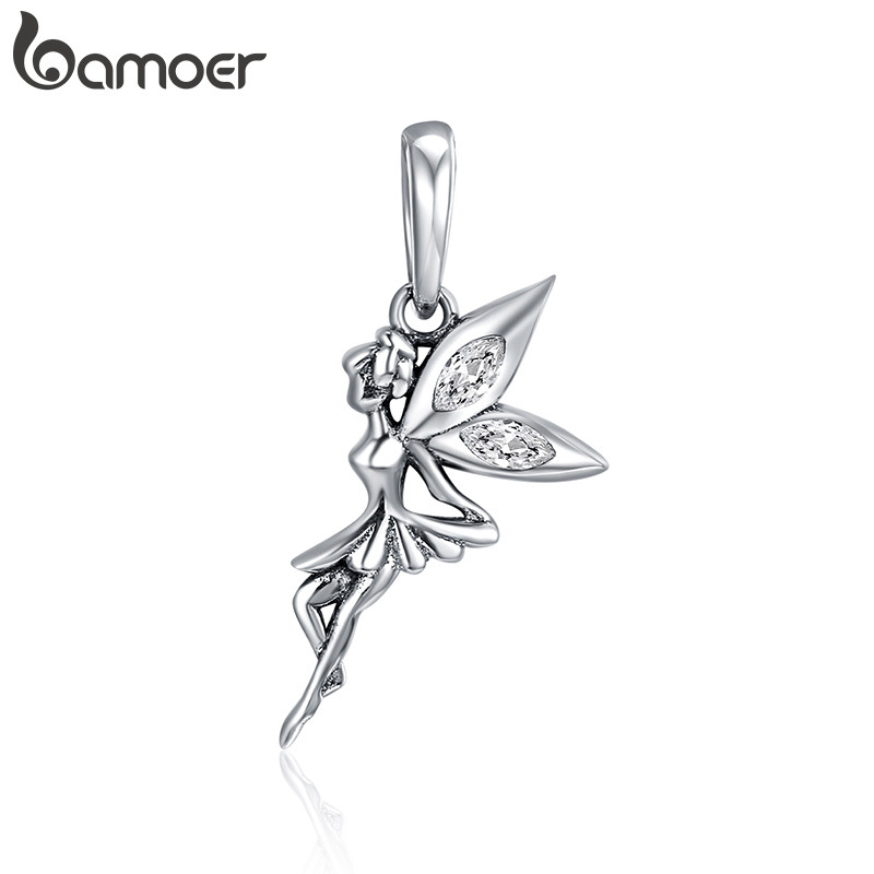 Bamoer Grânulo Flor Fada Pingente DIY Pulseira Colar Acessórios Para Presentes Femininos em Oferta na Shopee