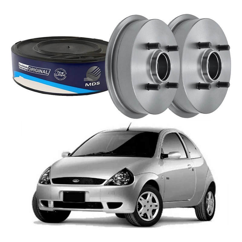 Tambor Freio Traseiro Ka 1.0 1.6 2000 A 2007 em Oferta na Shopee