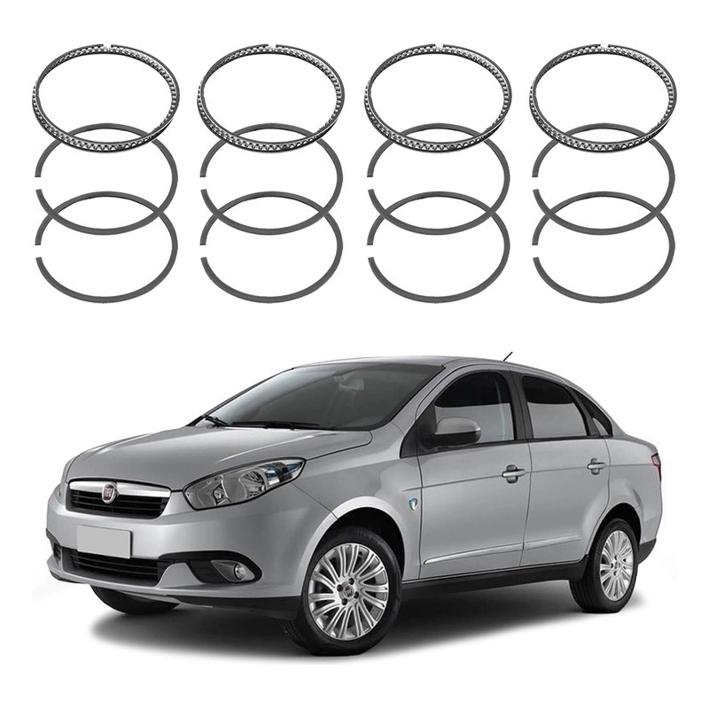 Jogo Anel Do Motor Grand Siena 1.4 8v 2012 A 2016
