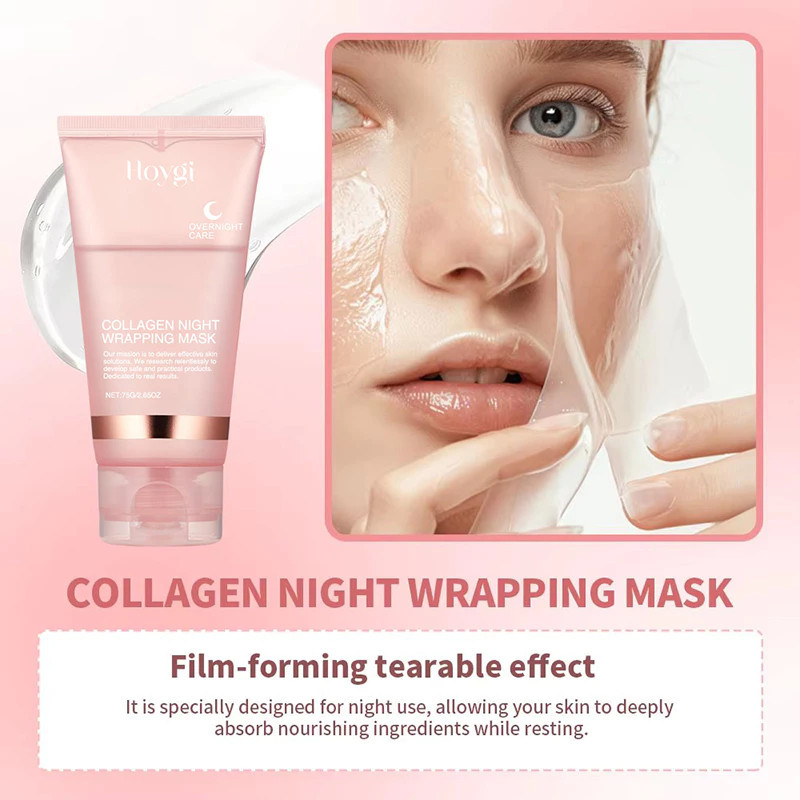 Enviar Pincel Máscara De Embrulho De Colágeno Noturno Coreano 75G-Rejuvenescer , Hidratar E Clarear ! Melhora — imagem 2 de 2