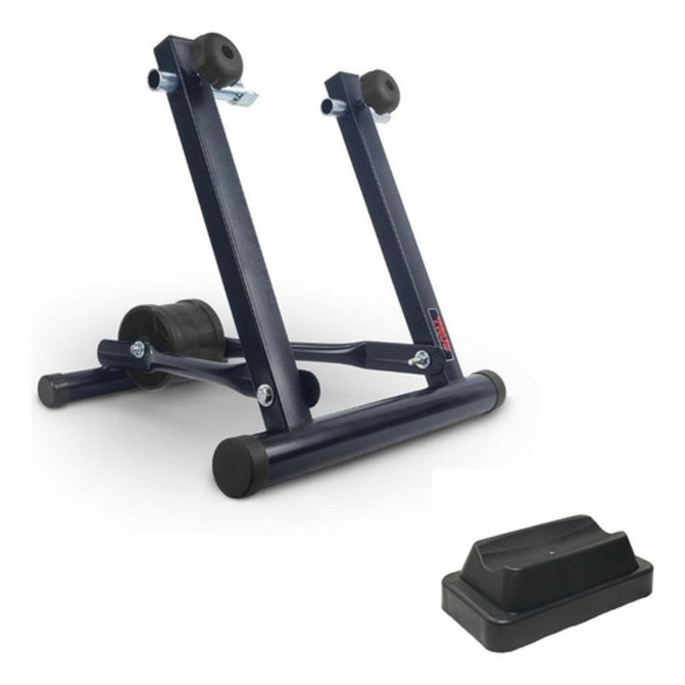 Suporte de Treino Rolo para Bicicleta Em Casa True Sports Com Base De Apoio Roda Dianteira