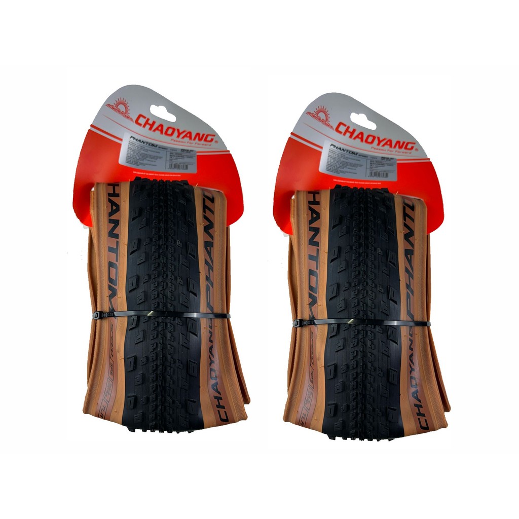 Par Pneu MTB Chaoyang Phantom Speed 29 x 2.30 60Tpi Tbl Bege em Oferta na Shopee