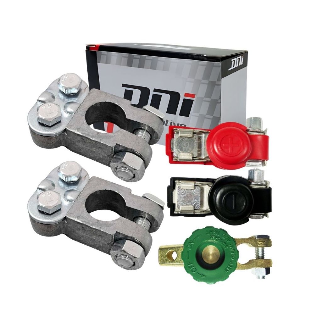 Kit Terminal de Bateria Reforçado Sapão + Chave Geral Corta Corrente Com Terminal Bateria Isolador