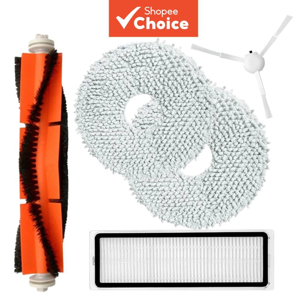 Para Robô De Limpeza De Piso Xiaomi S10 + S20 + X10 + X20 + Conjunto De Acessórios (Incluindo Escovas , Panos E Filtros)